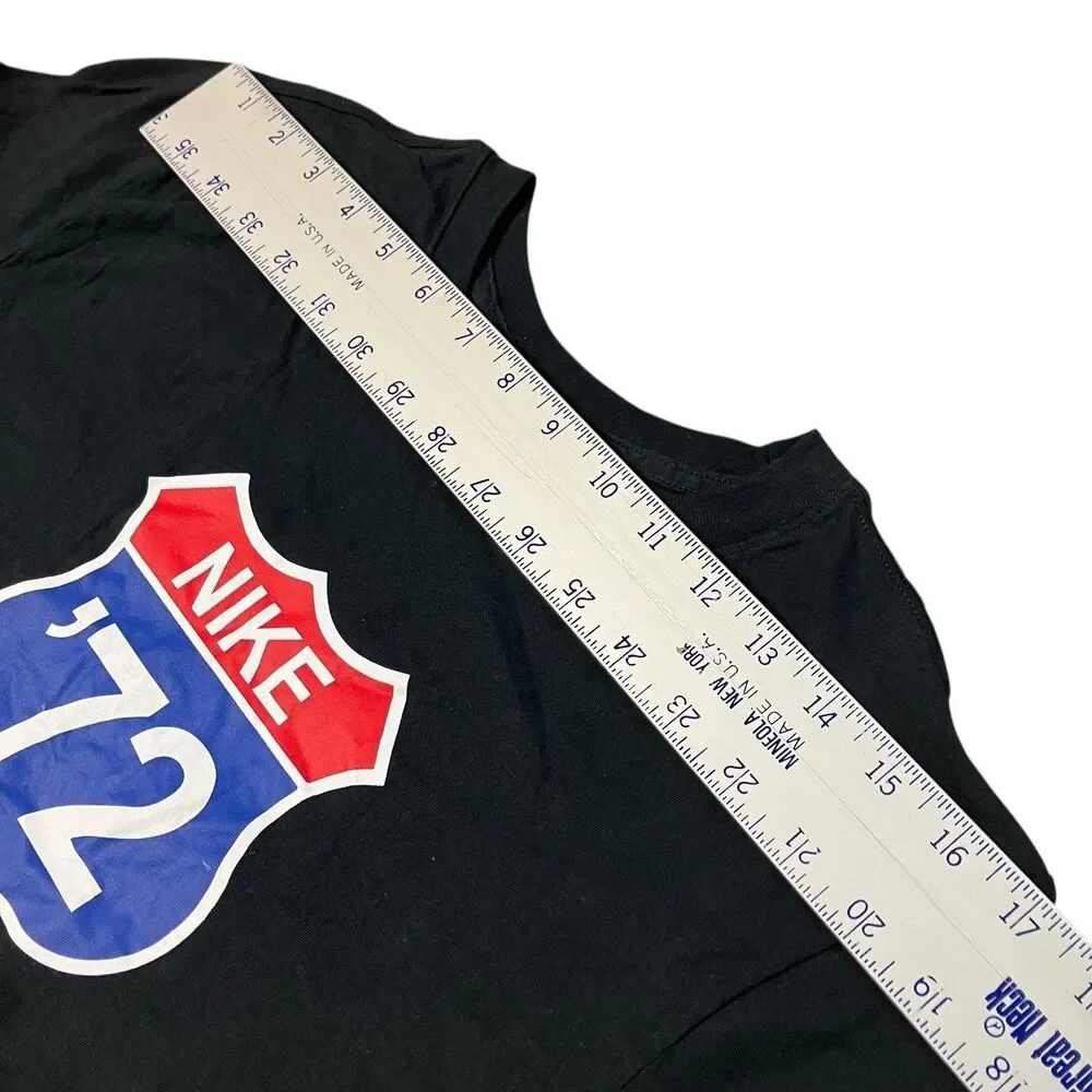 Nike ’72 Womens Graphic T Shirt‎ Highway Shield S Black Streetwear Retro Logo